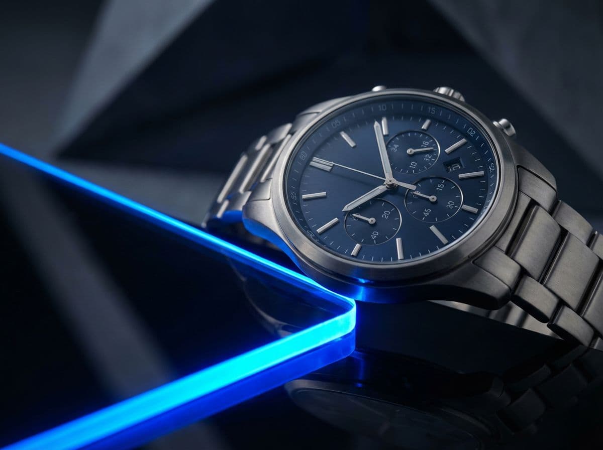 Luxury men's watch product render